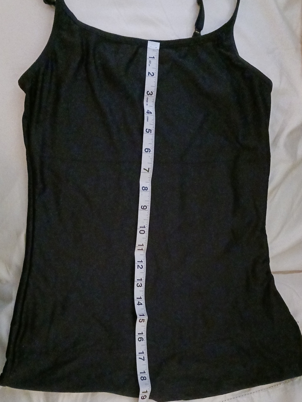 nwot•Flexees-size L, Black Slim Camisole with Adjustable Straps